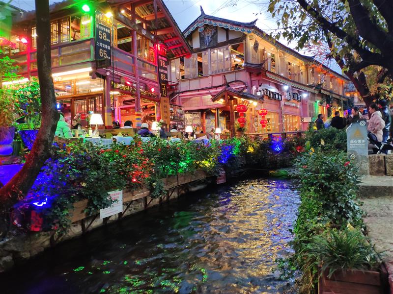 云南 丽江古城 夜景 云南 丽江古城 夜景