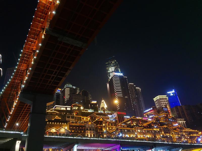 重庆夜景两江游船 重庆 两江游洪崖洞