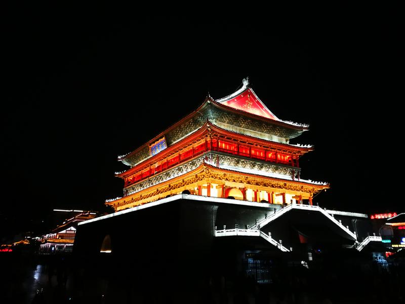 陕西省 西安市 鼓楼 夏天 