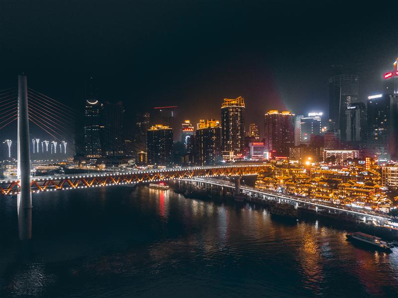 中国 重庆 洪崖洞 夜景  中国 重庆 洪崖洞 夜景