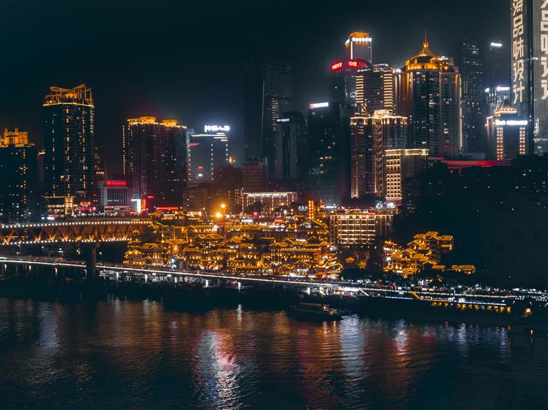 洪崖洞 夜景 洪崖洞 夜景