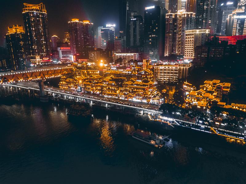 中国 重庆 洪崖洞 夜景 中国 重庆 洪崖洞 夜景