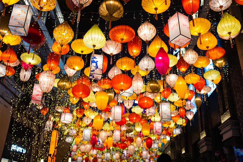 长嘉汇弹子石老街 花灯 长嘉汇弹子石老街 花灯