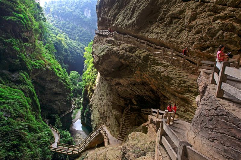 龙水峡地缝 龙水峡地缝