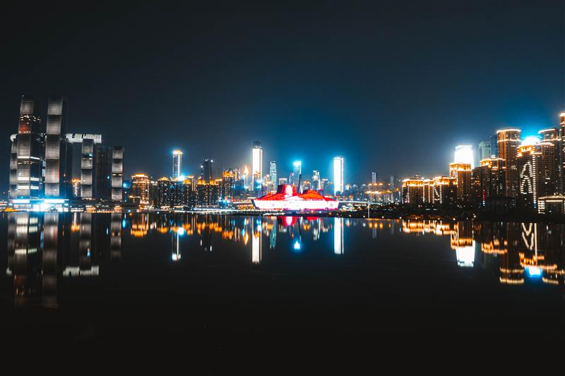 重庆 南岸区 长嘉汇 重庆夜景 春天 