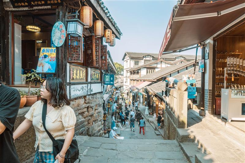 重庆 沙坪坝 磁器口 夏天 