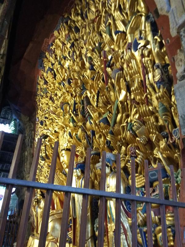 中国 重庆 大足石刻 千手观音 