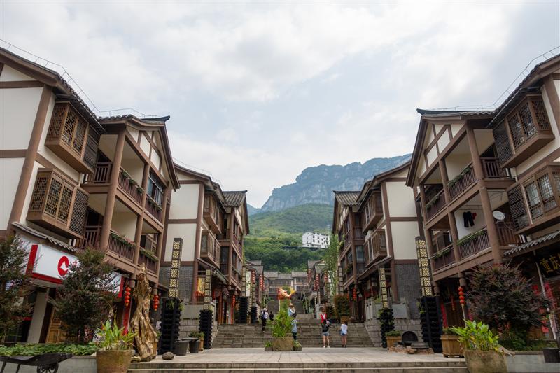 重庆 武隆 羊角古镇 主街 夏季 重庆 武隆 羊角古镇 主街 夏季