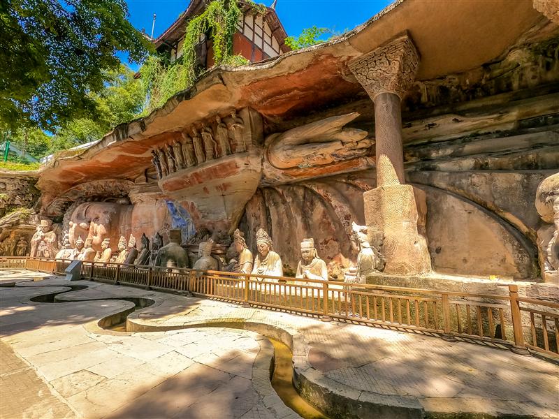 中國(guó) 重慶 大足 大足石刻 寶頂山石刻 中國(guó) 重慶 大足 大足石刻 寶頂山石刻