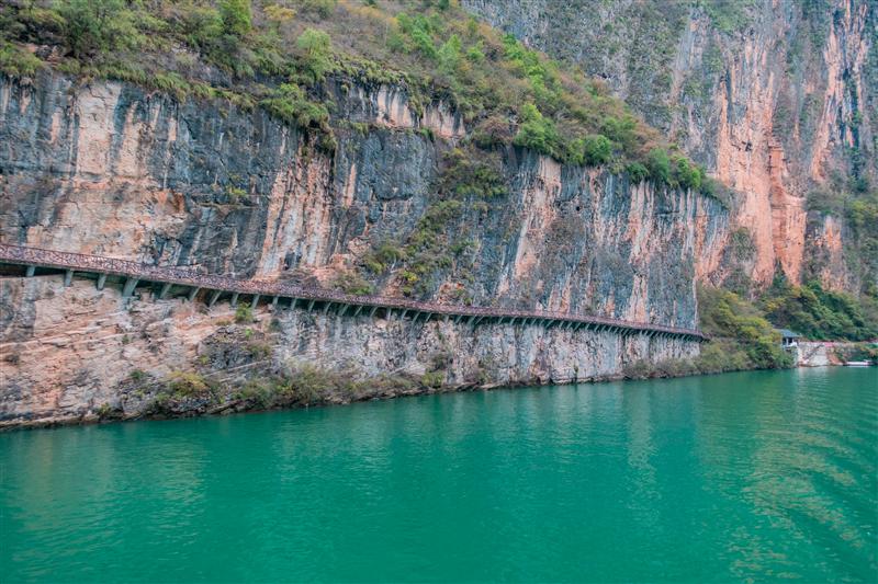 巫山小三峡仿古栈道 巫山小三峡仿古栈道