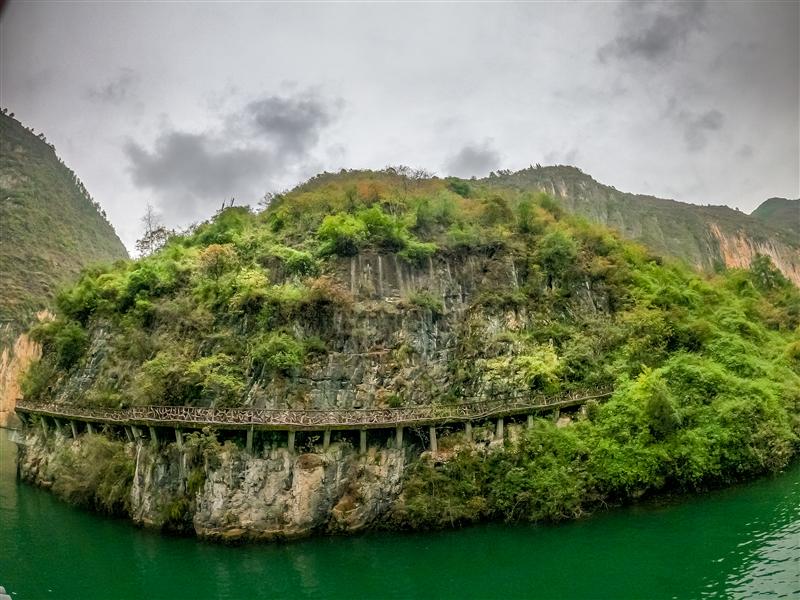 巫山小三峡仿古栈道 巫山小三峡仿古栈道