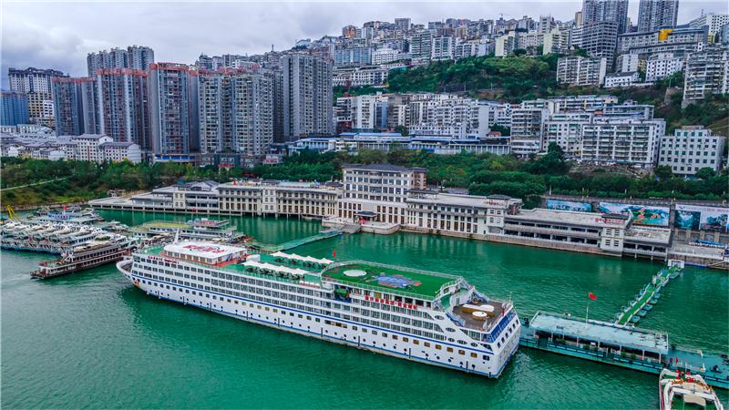 Wushan Wushan Xiaosanxia Tourist Terminal in Chongqing, China Wushan Wushan Xiaosanxia Tourist Terminal in Chongqing, China