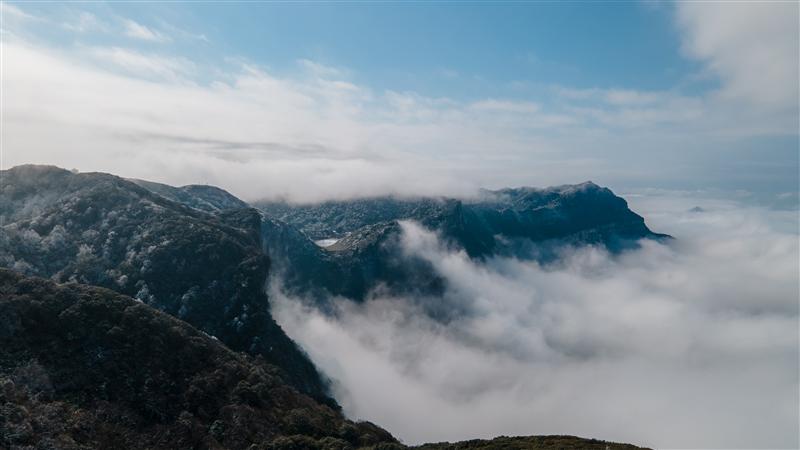 中国 重庆 南川 金佛山 北坡 航拍 中国 重庆 南川 金佛山 北坡 航拍