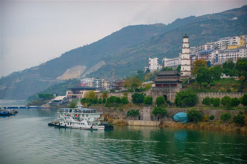 中国 重庆 奉节 耀奎塔 奉节港口  中国 重庆 奉节 耀奎塔 奉节港口