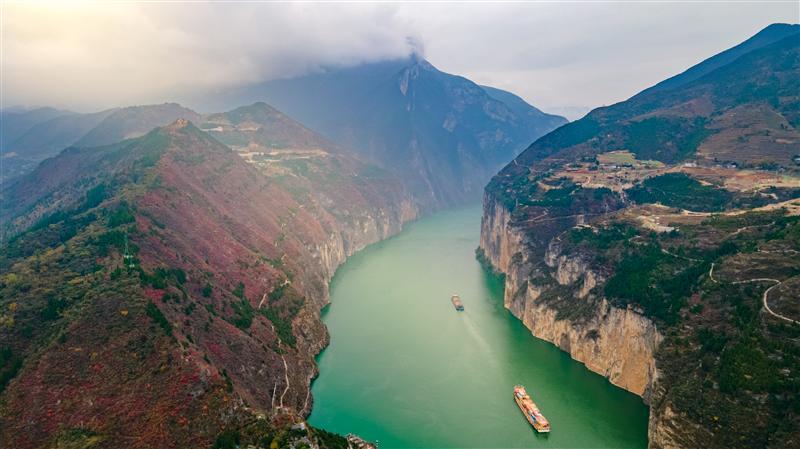 三峽白帝城夔門 三峽白帝城夔門