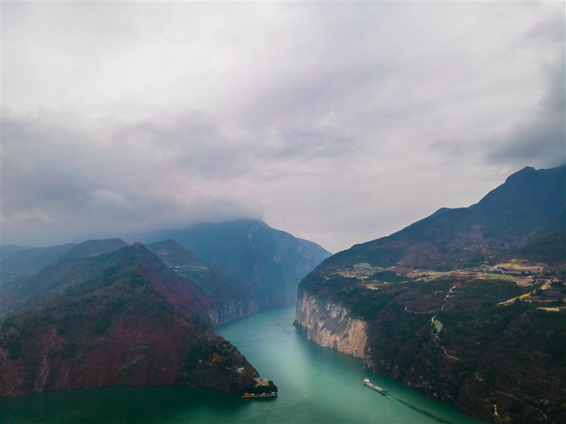 白帝城夔门 白帝城夔门