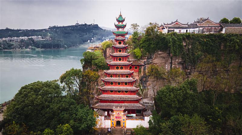 中国 重庆 三峡 石宝寨