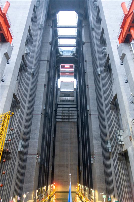 Three Gorges Dam Ship Lift in Yichang, Hubei Three Gorges Dam Ship Lift in Yichang, Hubei