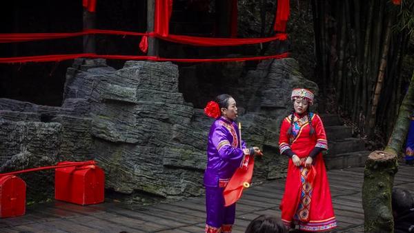 中国 湖北 宜昌 三峡人家 哭嫁表演 冬季 杨志熠