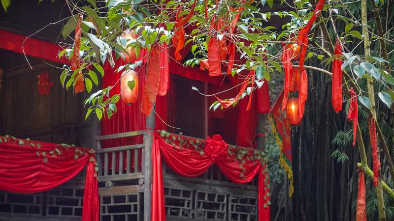 中国 湖北 宜昌 三峡人家 哭嫁表演 中国 湖北 宜昌 三峡人家 哭嫁表演