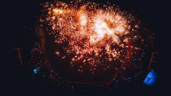 中国 重庆 铜梁 奇彩梦园 铜梁龙 舞龙 打铁花 冬季 杨志熠