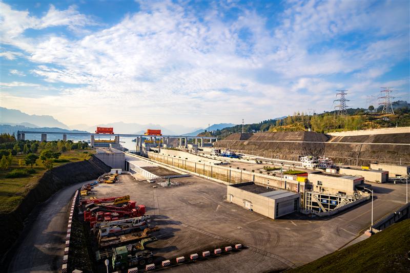 中国 宜昌 三峡大坝 五级船闸 中国 宜昌 三峡大坝 五级船闸