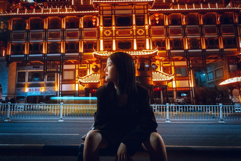 中國(guó) 重慶 洪崖洞 蕓蕓