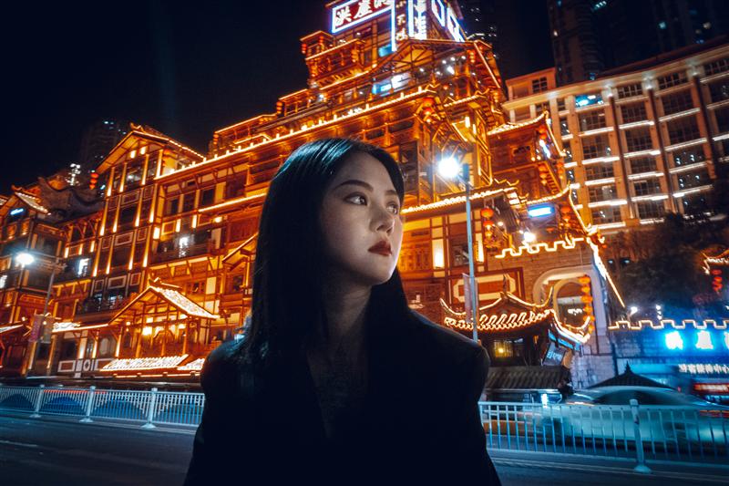 中國 重慶 洪崖洞 蕓蕓