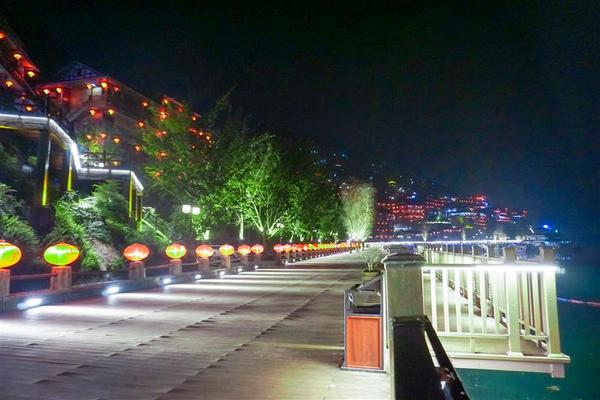 重庆酉阳 龚滩古镇 夜景
