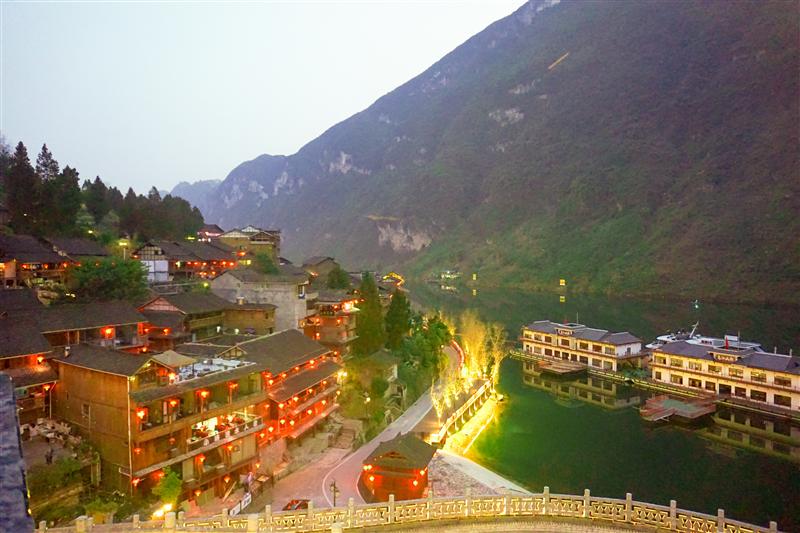 重庆酉阳 龚滩古镇 夜景