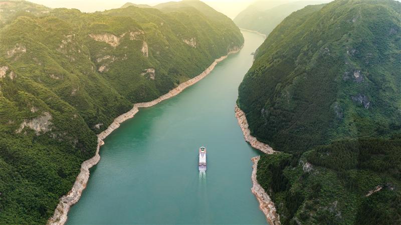 三峡长江奇迹航拍巫峡夏季 三峡长江奇迹航拍巫峡夏季