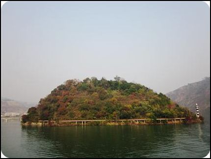 中國 長江三峽 重慶 奉節 白帝城 冬季