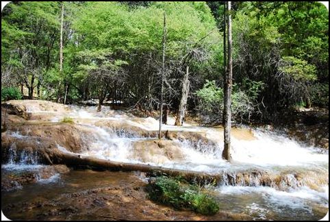 huanglong 黄龙扎嘎瀑布