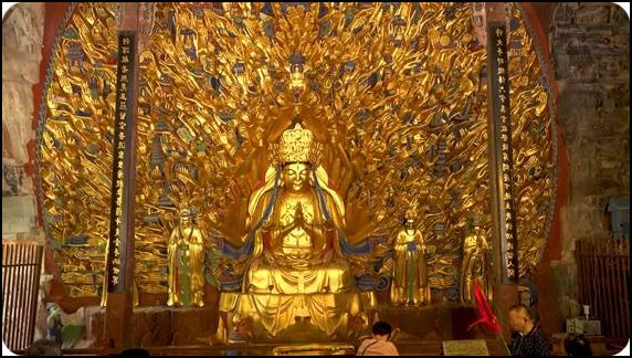 中國 重慶市 大足石刻 寶頂山石刻