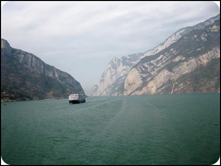 中國 長江三峽 冬天 瞿塘峽風光2