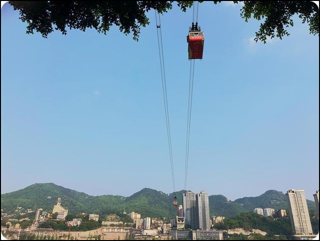 重庆夜景两江游船 重庆 长江索道 