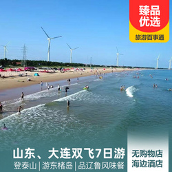 山东济南、泰山、威海、大连双飞单船7天