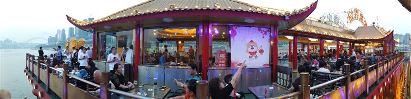 重庆夜景两江游船 重庆 金碧皇宫 