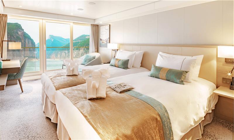 三峡游船  设施 豪华标准间