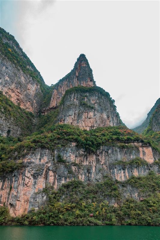 中国 重庆 巫山 巫山小三峡 观音坐莲台 游船