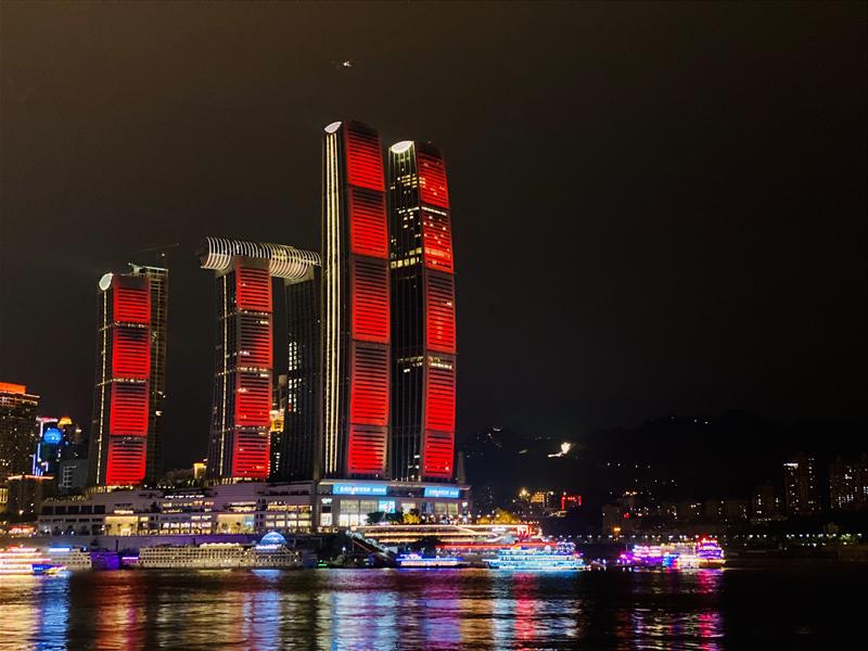黄金游轮 黄金之夜 黄8 夜景