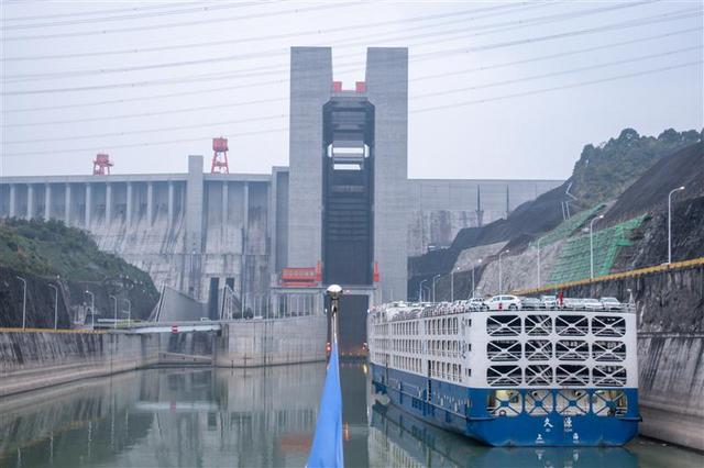 中國 湖北 宜昌 三峽大壩 升船機 冬季 楊志熠