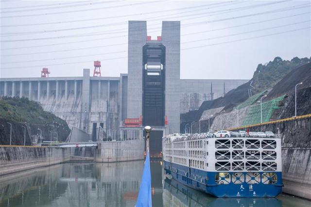 中国 湖北 宜昌 三峡大坝 升船机 冬季 杨志熠