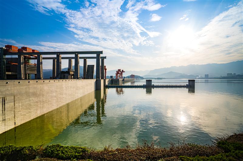 185 Platform of Three Gorges Dam in Yichang, China