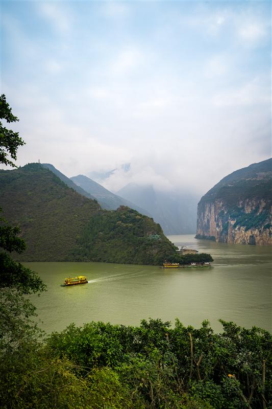 Kuimen Observation Deck, Baidi City, Fengjie, Chongqing, China