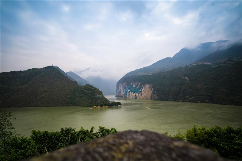 Kuimen Observation Deck, Baidi City, Fengjie, Chongqing, China