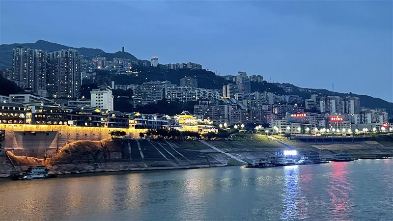 Fengjie Port with Three Gorges Scenic Area