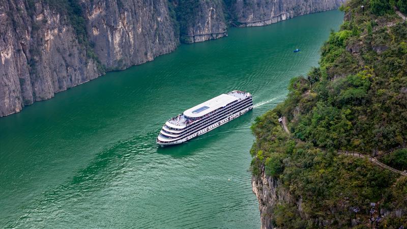 瞿塘峡星际阿波罗航拍