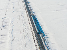 呼伦贝尔号 列车图片 外观 丝路梦享号 航拍
