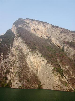 中國 長江三峽 冬天 瞿塘峽風光